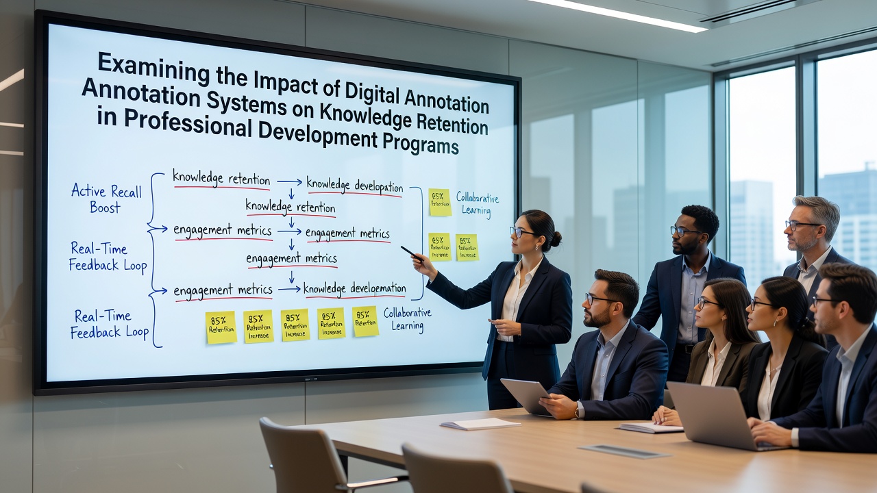 Examining the Impact of Digital Annotation Systems on Knowledge Retention in Professional Development Programs