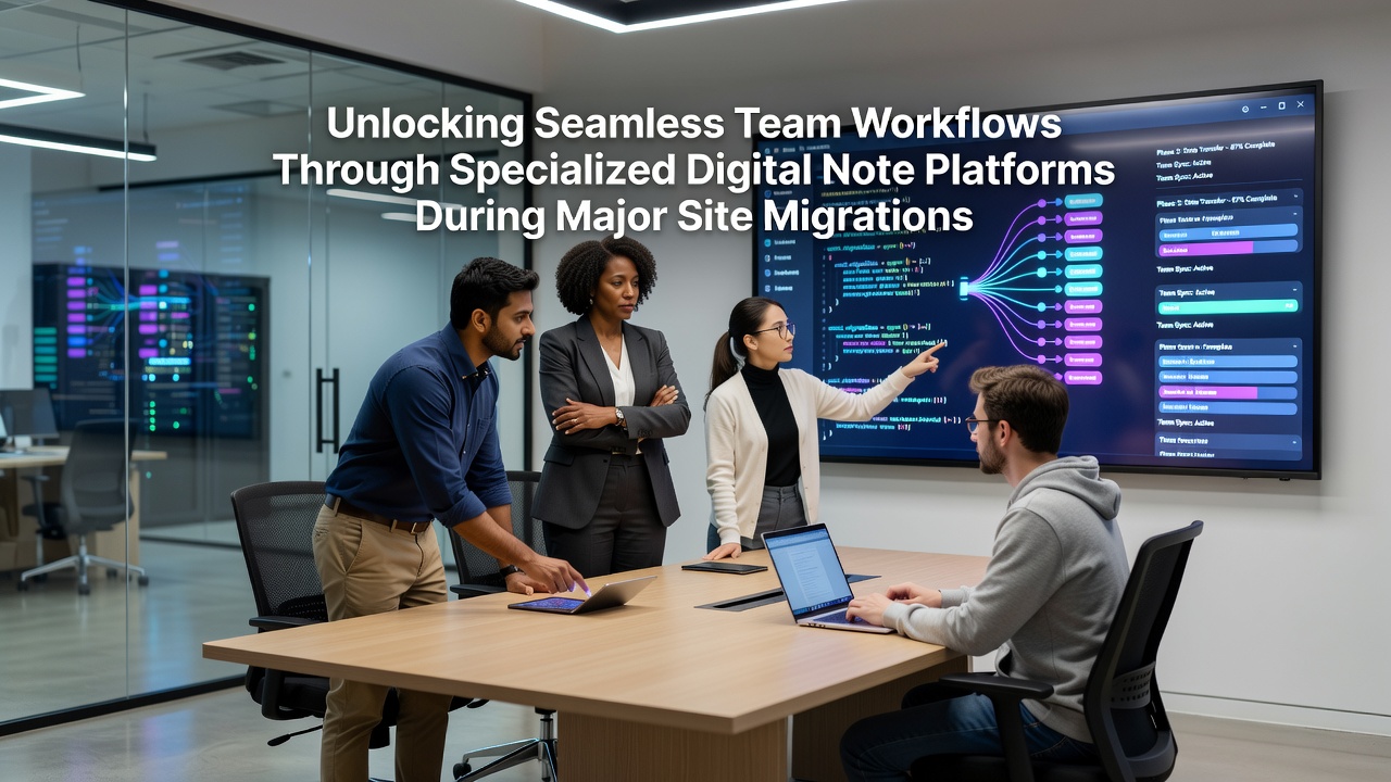 Unlocking Seamless Team Workflows Through Specialized Digital Note Platforms During Major Site Migrations